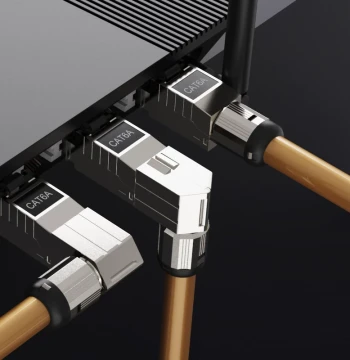 Cat6A Tool-Free Shielded RJ45 Connectors, Also Compatible with Cat7 and Cat8, No Punch-Down Required
