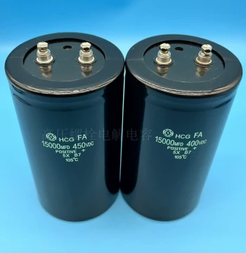 New Hitachi 450V 15000uF HCGFA, 400V 15000uF VFD Filter Aluminum Electrolytic Capacitor