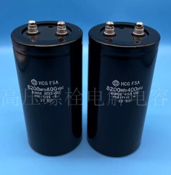 Imported Hitachi 450V 8200uF HCGF5A 400V 8200uF High-Voltage Inverter Filter Electrolytic Capacitor