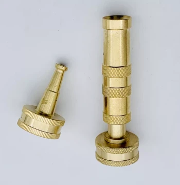 Brass Garden Hose Spray Gun, Lawn Sprinkler Nozzle with Water Pipe Connector for Irrigation, 2-inch and 4-inch Options