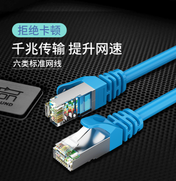 Cat6 Ethernet Cable, Gigabit Shielded Cat6 Cable for Home, High-Speed Oxygen-Free Copper Broadband Patch Cord, 0.5/20/Meter