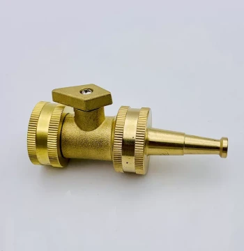 Garden Brass Nozzle Lawn Watering Irrigation Sprayer 2-Inch Small Spray Gun Hose Jet Nozzle with Switch