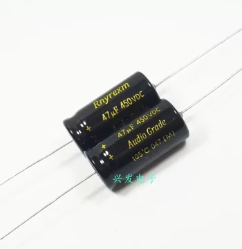 450V47UF 500V Original rnyrexm High Voltage Tube Amp Axial Horizontal Electrolytic Capacitor 16*32