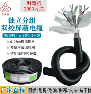 Ronglan Twisted Pair Shielded Group Independently Shielded Cable TRVVPPS 4 6 8 10 16 Core Encoder Signal Cable