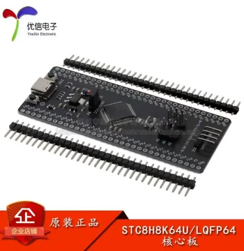 Genuine STC8H8K64U Core Board - 8051 Microcontroller Core Learning & Development Board with USB Download/Programming