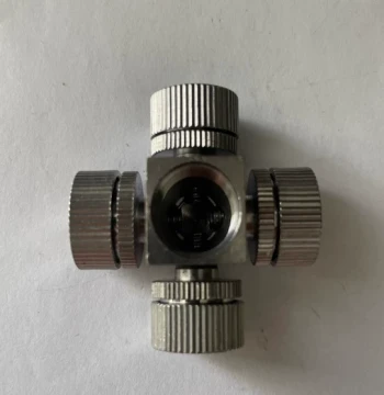 Copper-Chrome Plated Five-Jet Fan Nozzle: Brass Mechanical Nozzle for Three-Cylinder Plunger Pump Gasoline Engines