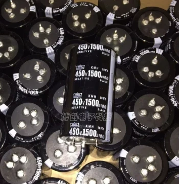Imported Black Diamond Premium Capacitor 450V 1500uF 4-Pin Four-Pin Inverter High-Voltage Electrolytic Capacitor