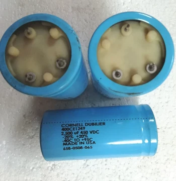 USA Big D CORNELL DUBILIER 450V 2500uF High Voltage Electrolytic Capacitor VFD Capacitor