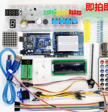 UNO R3 Improved Version IoT Kit, RFID Introductory Programming Sensor Development Board, Microcontroller Set