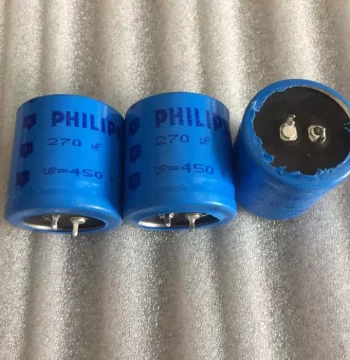 Used Philips PHILIPS 270UF 450V Audiophile Tube Amplifier High Voltage Filter Electrolytic Capacitor