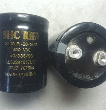 bhc rifa Capacitor ALS32A Series 400V Replaceable with 450V 2200uF Screw Terminal High Voltage Capacitor