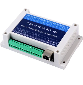 Modbus TCP Relay Output Digital Input IO Expansion Module PLC Control Board RJ45 Ethernet Port