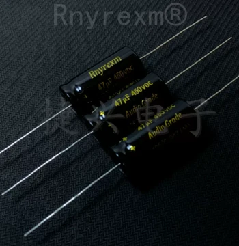 450V47uF 450V Original Rnyrexm Cathode Axial Horizontal Audiophile Tube Amplifier High-Voltage Electrolytic Capacitor