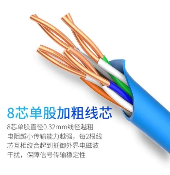 Ultra-Fast Outdoor Fiber Optic Ethernet Cable, Extra-Long Cat6 5Gbps Router Dedicated Network Cable, 20 Meters