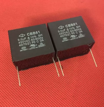 Farad CBB61 Series 9UF 450V AC 1200V High-Voltage Platinum Machine Shutdown Non-Polarized Capacitor