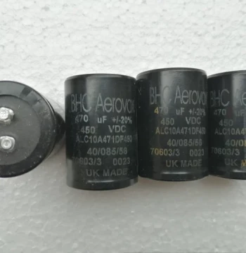 UK Original BHC ALC10A Series 450V 470uF High-Voltage Tube Amplifier Filter Capacitor