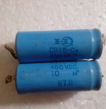 Old Red Flag Brand Axial Electrolytic Capacitor 450V 10UF Tube Amp Filter Capacitor High Voltage Audiophile Capacitor