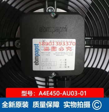 New Model A4E450-AU03-01 ebmpapst Axial Fan M4E094-EA Capacitor Run Asynchronous Motor