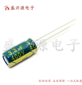 400V 3.3uF 400V High-Frequency Low-ESR Charger Aluminum Electrolytic Capacitor 6x12 1000 pcs = 70 Yuan