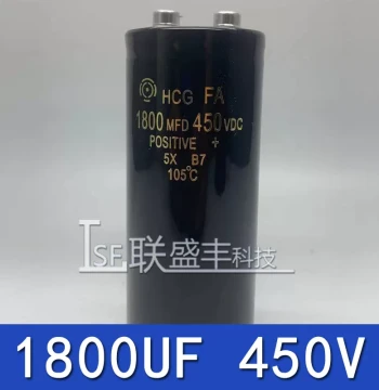 HCG FA Brand New Original Imported Hitachi 1800UF450V Electrolytic Capacitor Screw Terminal High Voltage for Inverter