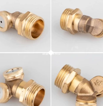 1/2" Brass Multi-Orifice Mist Nozzle for Construction Site Dust Control, Gardening, and Agricultural Sprayers