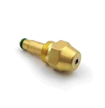 Brass Siphon Fuel Nozzle Two-Fluid Oil-Gas Mixing Atomizing Burner Tip for Kitchen Stoves