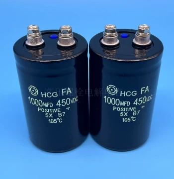 Brand New Hitachi 450V 1000uF HCGFA, 400V 1000uF Electrolytic Capacitor for Welding Machine VFD Filtering
