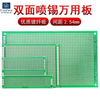 Double-Sided Tin-Sprayed Board 5*7 Universal Board 7x9 Perfboard 9*15 Breadboard PCB Experimental Soldering Line Circuit Universal Board