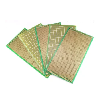 Green Solder Mask Fiberglass FR4 Universal PCB Prototype Board with Holes, Breadboard Style, 13*25cm for Experimentation and Soldering