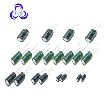 Aluminum Electrolytic Capacitor HUAHONG 16V 470uF 8*9 6*12 8*12 Green Gold High Frequency Low ESR