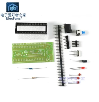 (Disassembled Kit) 51 Microcontroller Minimum System Board Kit STC89C52/AT89S52 - Home for Electronics Enthusiasts