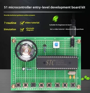 Simple Digital Keyboard Design Based on 51 MCU and Development Board DIY Digital Training Experiment Kit Completed
