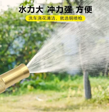Brass Spray Gun for Car Washing and Garden Watering, Garden Mist Spray Head, Lawn Hose Nozzle
