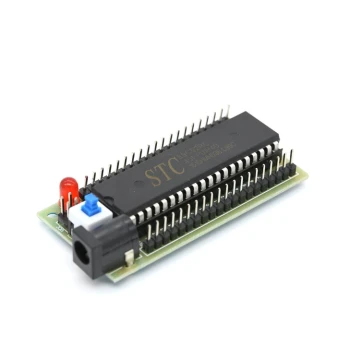 51 MCU Minimum System STC89C52 DIP40 Through-Hole Smart Car Main Control Board Learning Experiment