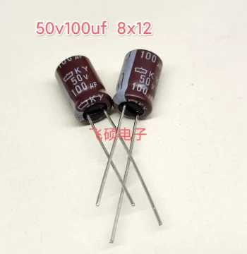 10pcs Brand New Original Japanese Nippon Chemi-Con 50V 100UF High-Frequency Low-ESR Long-Life Aluminum Electrolytic Capacitors