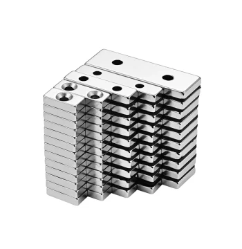 Powerful Magnet Square with Holes Strong Magnet Neodymium Magnet Magnetic Steel Super Strong Rectangular Countersunk Hole Lodestone Square