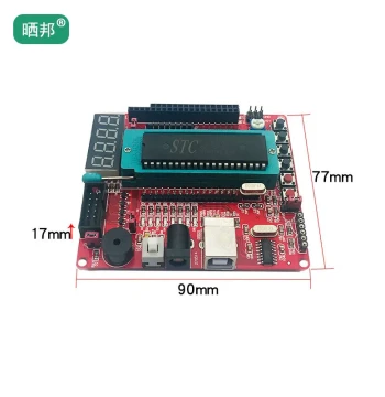 51 MCU Development Board STC89C52 Minimum System Board C51 Learning Board Smart Car Control Board WIN10