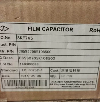 Original Box Farad GD CBB65 450VAC 7UF 1300V High Current High Voltage Oil-Immersed Non-Polarized Capacitor