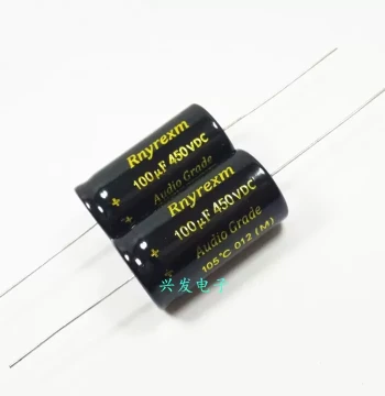 Original High-Voltage Tube Amplifier Filter Axial Horizontal Electrolytic Capacitor 450V 100uF 100uF 450V 18*41