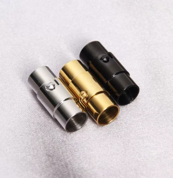 Bracelet Clasp Stainless Steel Magnetic Disc Braider for Making Bracelets Connector Clasp Dragon Scale Tower Clasp DIY Accessories Materials