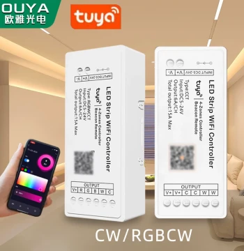 LED Strip Dimmer Controller Tuya Color Tuning Module WiFi Auto Smart Tri-Color Temperature Driver RGBCW