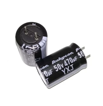 50V 470uf Rubycon 12*20 Aluminum Electrolytic Capacitor YXJ High Frequency Inverter Filter CPU Repair 105°C