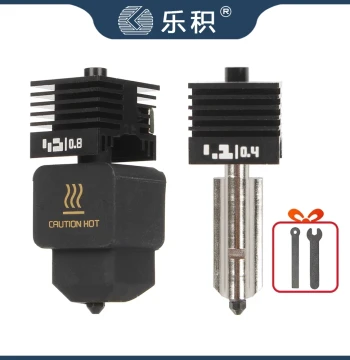 Hotend Assembly with Hardened Steel Nozzle for Bambu Lab H2S/H2C/H2D/P2S 3D Printers