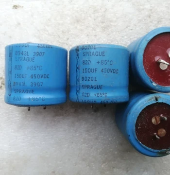 Red Head SPRAGUE 82D Series 450V 150UF High-Voltage Audiophile Filter Electrolytic Capacitor
