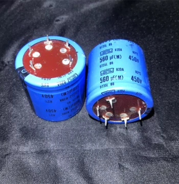 Used American Red-Head Sprague Chemicon 82DA Series 560UF 450V Tube Amp High Voltage Filter Electrolytic Capacitor