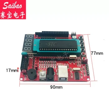 51 Microcontroller Development Board STC89C52 Minimum System C51 Learning Experiment Programming Smart Car Control Board
