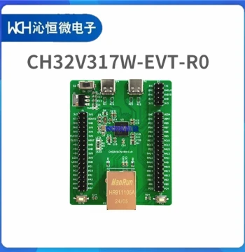 CH32V317W-EVT-R0 Evaluation/Development Board CH32V317WCU6 Industrial Control Board with Built-in 100M PHY