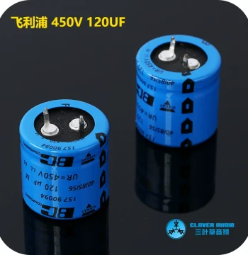 Philips VISHAY-BC 450V 120UF Audiophile Tube Amp High-Voltage Filter Capacitor 85°C Direct Replacement for 100UF