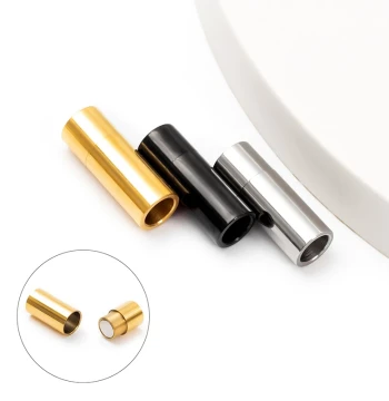 Stainless Steel Magnetic Clasp 3/7 Split DIY Bracelet Connector for Leather Cords and Hand-Woven Ropes