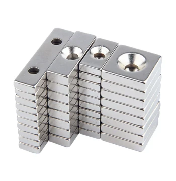 Super Strong Magnet Round with Hole Square Countersunk Hole Retrieval Suction Pot Magnet Magnetic Stone Patch Small Magnetic Steel